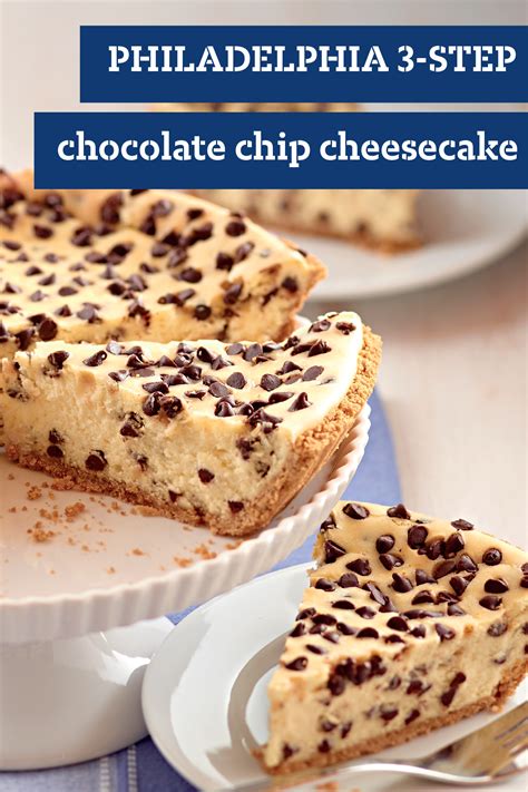 philadelphia 3 step chocolate chip cheesecake