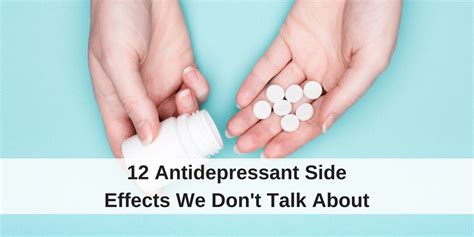 12 antidepressant side effects we don t talk about