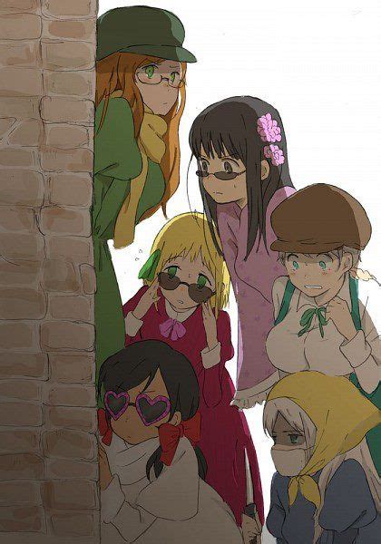 hetalia girls clockwise hungary taiwan ukraine belarus