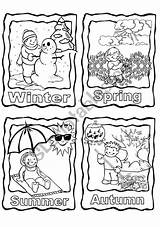 Seasons Worksheets Worksheet Coloring Kindergarten Pages Esl Kids English Preschool Eslprintables Colour Activities Preview Vocabulary Choose Board sketch template