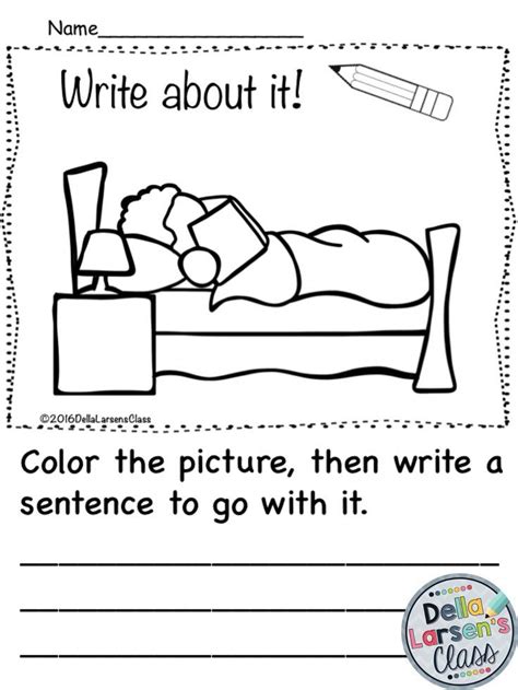 writing prompt  kindergarten kids great writing activity