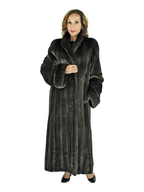 ranch mink fur coat womens large  estate furs