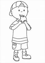 Coloring Caillou Pages sketch template