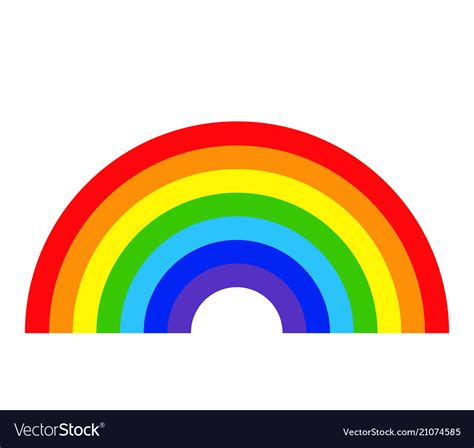 colorful rainbow template isolated  white backgr