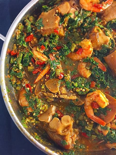 nigerian okro vegetable soup  diaspora kitchen
