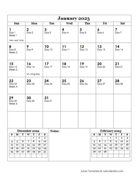 julian calendar printable printable calendar