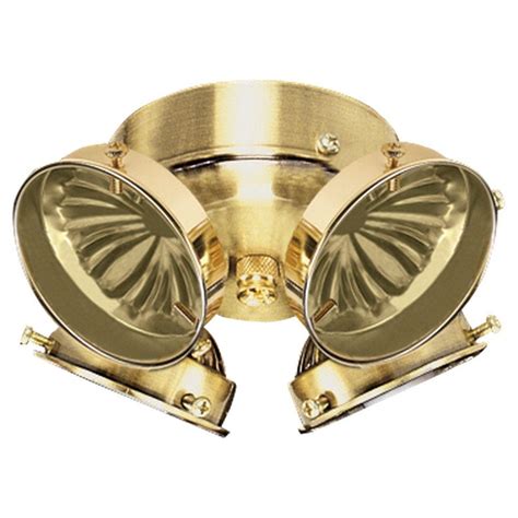 Brass Ceiling Fan Light Kit 4 Light Polished Home