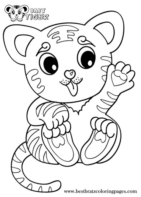 baby white tiger coloring pages  getcoloringscom  printable