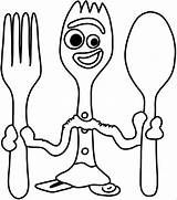 Forky Toy Colorear Youtu sketch template