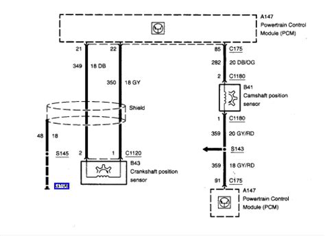 ford range   engine truck   put    camshaft position sensor