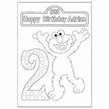 Elmo Birthday Coloring Personalized Party Revisit Later Favorites Add sketch template
