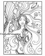 Meerjungfrau Erwachsene Malvorlagan Malvorlagen Meerjungfrauen sketch template