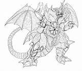 Godzilla Destoroyah Kaiju Lineart Swords Tequila Zilla Adora Ghidorah Monsters Img00 Từ Lưu ã sketch template