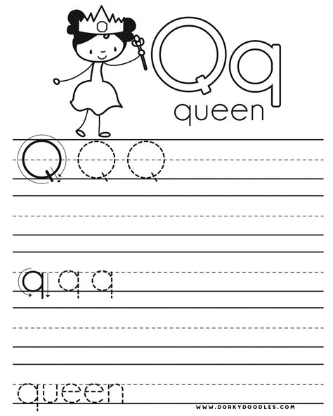 letter  writing practice printables dorky doodles year  maths