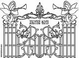 Heaven Gate Coloring Pages Gates Drawing Heavens Color Printable Sketch Print Advent Heavenly Colorings Getdrawings Template Getcolorings Christian Family Big sketch template