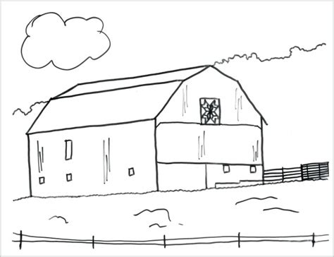 creative picture  barn coloring pages birijuscom