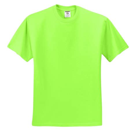 jerzees  heavyweight blend  cottonpoly  shirt neon green fullsourcecom