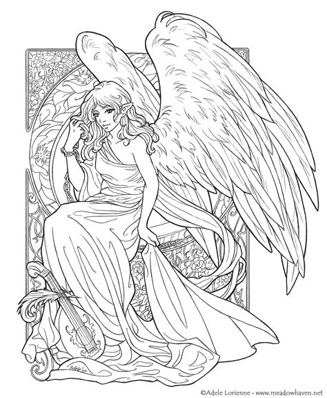 adult fantasy coloring pages wag