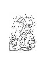 Coloring Rain Pages Weather Cloudy 01a Color Drawings Printable Edupics sketch template