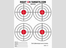 up red bullseye paper shooting targets for hand gun and rifle practice