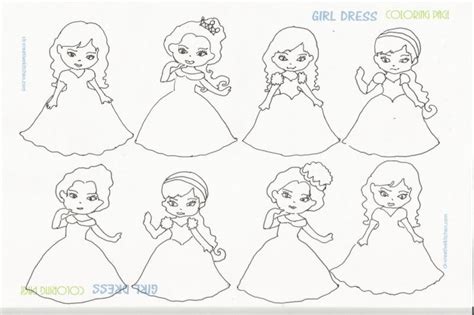 girl dress coloring pages creative kitchen