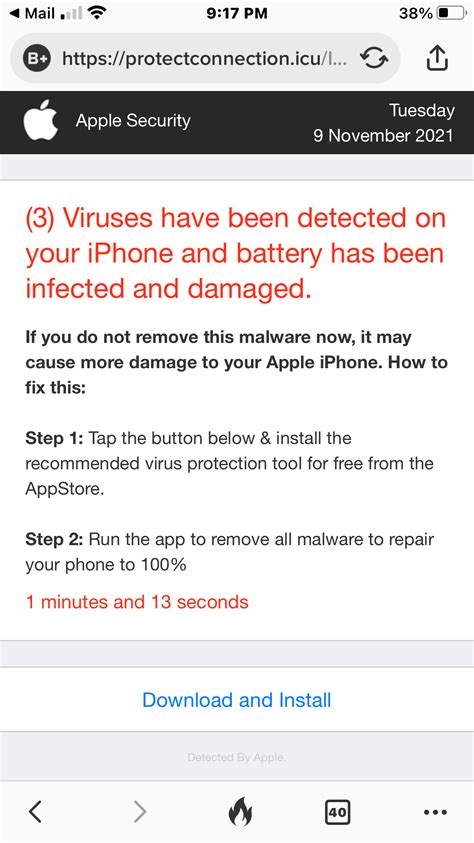 fake pop  virus alert  apple apple community