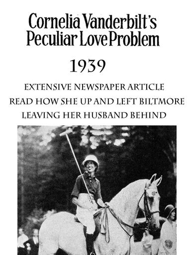 Cornelia Vanderbilt S Love Problems 1939