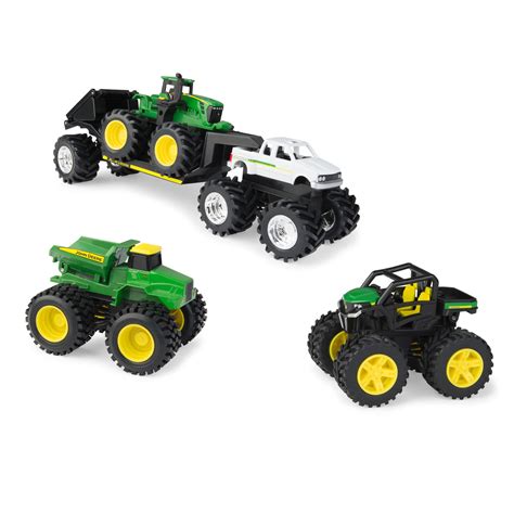 john deere toy tractor set monster treads  set  piece walmartcom