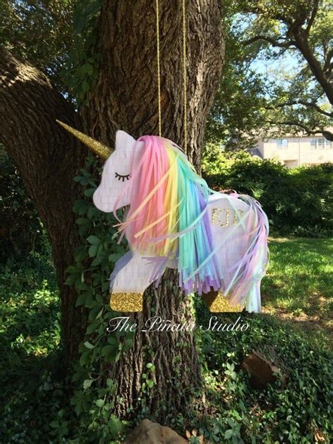 unicorn pinata customize  colors personalization   etsy