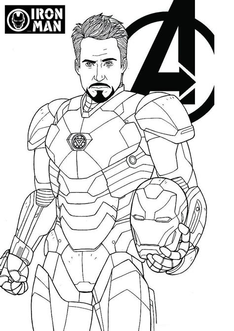 printable avengers colouring pages