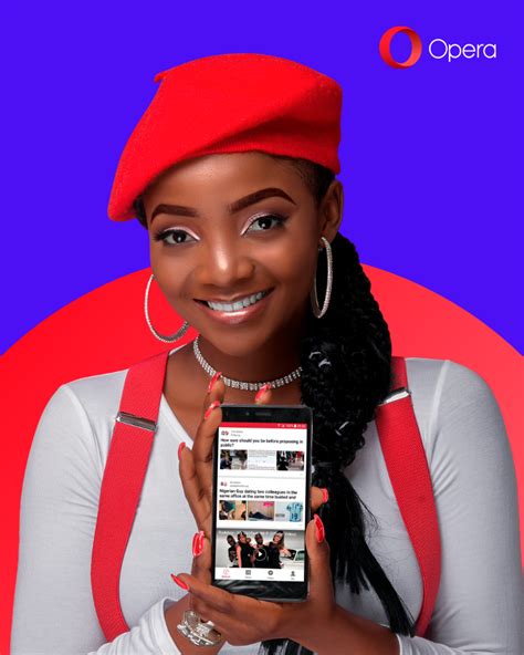 singer simi unveiled   brand ambassador  opera   nigeria