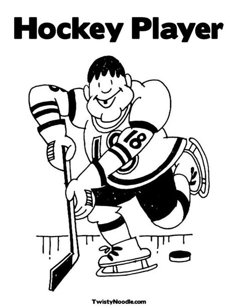 hockey color pages coloring home