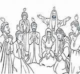 Pentecost Coloring Pages Getdrawings Color Getcolorings sketch template