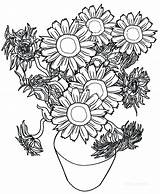 Coloring Sunflower Pages Printable Sunflowers Adults Gogh Van Kids Colouring Color Flower Cool2bkids Print Getcolorings Sheets Plant Getdrawings Choose Board sketch template