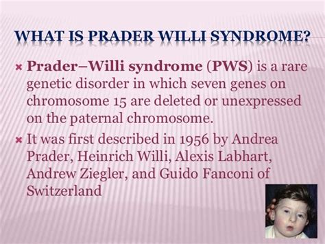 Prader Willi Syndrome