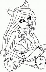 Monster High Coloring Pages Dolls Library Clipart Szinezo Babies Cartoon sketch template