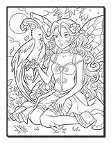 Jade Mandalas раскраски фея Elves sketch template