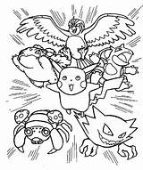Coloring Pokemon Pages Kids Popular sketch template