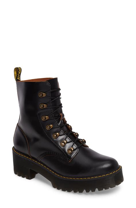 dr martens leona heeled boot women nordstrom   womens boots boots women fashion boots
