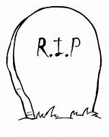 Printable Halloween Template Tombstone Easy Coloring Drawings Tombstones Gravestone Templates Clipart Blank Draw Simple Designs Crown Decorations Clip Cutouts Pages sketch template