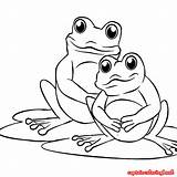 Coloring Frog Printable Books sketch template