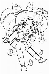 Moon Coloring Pages Sailor Chibi Via sketch template