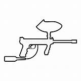 Paintball Coloring sketch template