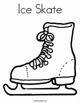 Patines Hielo Skate Kids Outline Skating Skates Easy Coloringhome sketch template