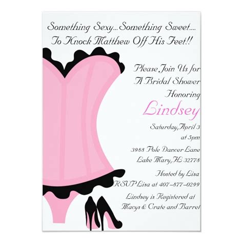 Wild And Sexy Bridal Shower Invitation Zazzle