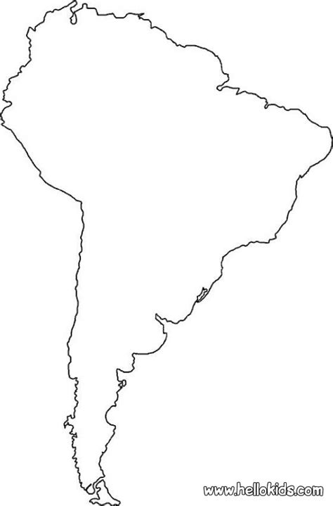 maps coloring pages south america