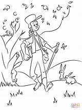 Johnny Appleseed Coloring Pages Clipart Animals Kids Printable Apple Color Book Bestcoloringpagesforkids Print Drawing Cartoon Disney John Colouring Chapman sketch template