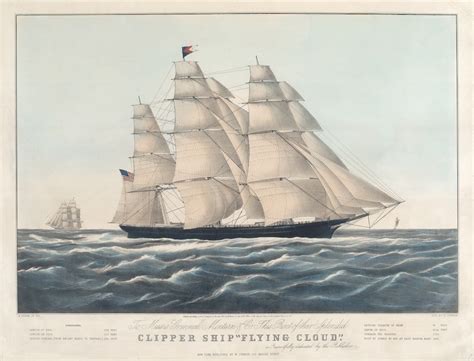 clipper ship flying cloud time  navigation