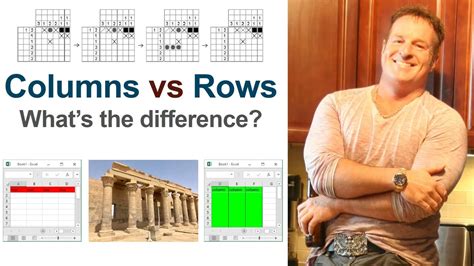 difference  rows  columns explained quickly youtube