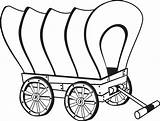 Wagon Drawing Pioneer Covered Coloring Clipartmag Chuck Pages Old sketch template